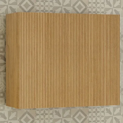 Armário Aéreo 2 Portas 80 cm MDF MDP Dakota Valdemóveis - Cinamomo/ Off white