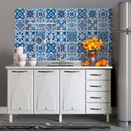 Balcão sem Tampo 3 Portas 4 Gavetas 160cm Star Telasul em Aço - Branco