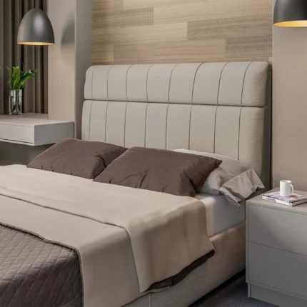 Cabeceira Casal 160cm Estofada Moscou Dobuê - Kaki