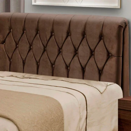 Cabeceira Queen 160cm Estofada Istambul Dobuê - Cafe