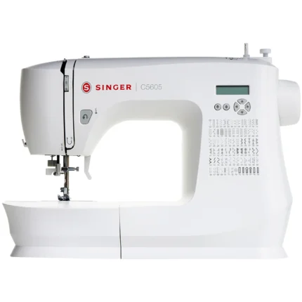Máquina de Costura Eletrônica Singer C5605 80 Pontos com 6 Casas de Botão - Branco - 220 Volts
