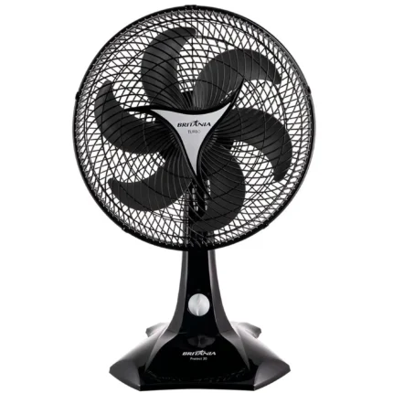 Ventilador de Mesa Britânia Protect Six 30cm 6 Pás 3 Velocidades 60W - Preto - 110 Volts